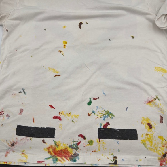 Off White Virgil Abloh 2013 Diagonol Spray Short Sleeve Unisex Large T-Shirt - Picture 6 of 8